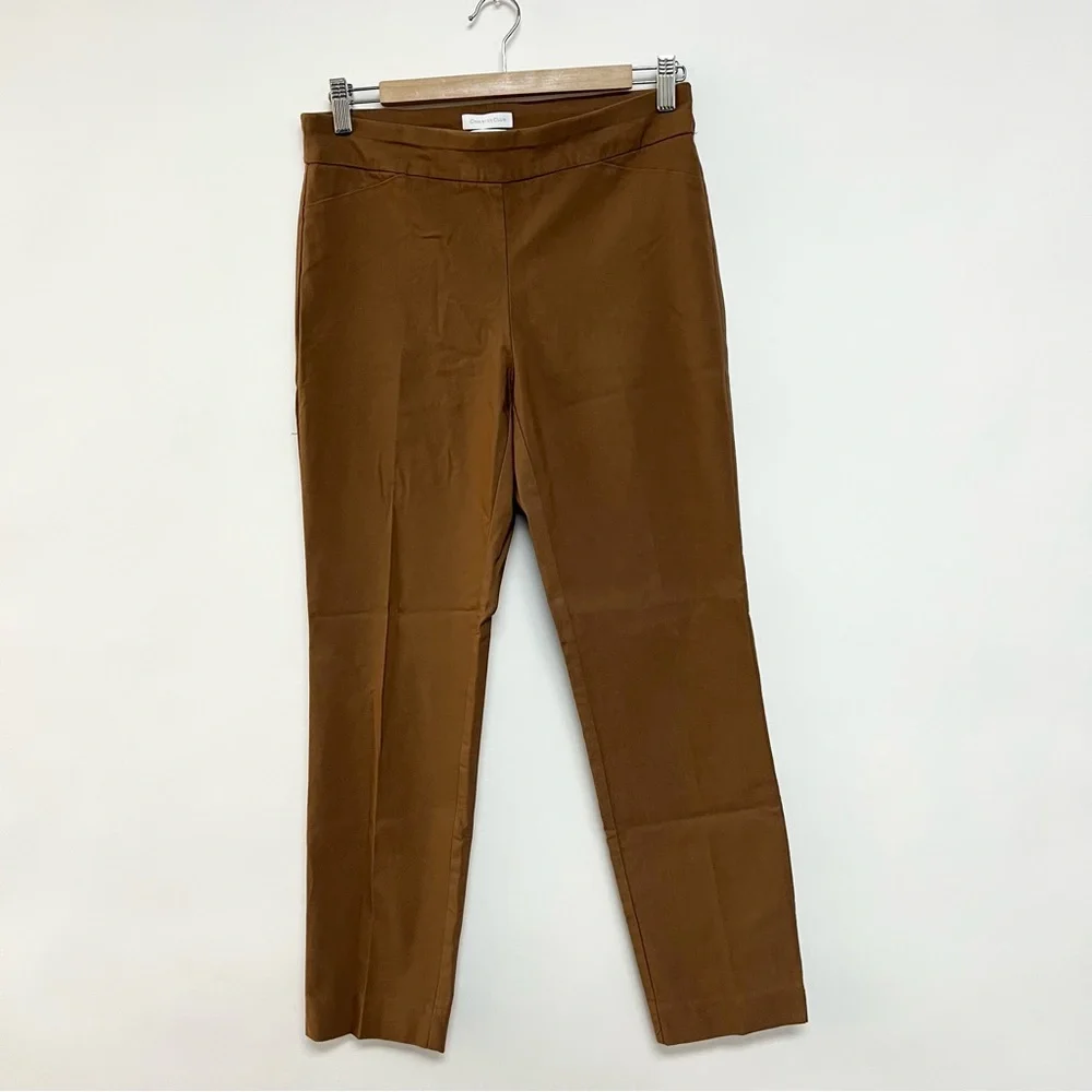 Charter Club Cambridge Skinny Slim Ponte Dress Pants Business Tapered Leg Size 8 - Picture 4 of 10